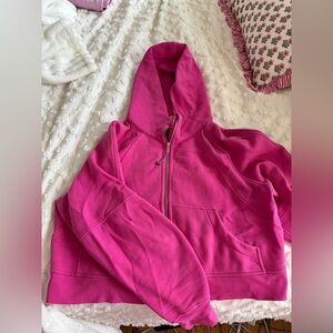 SONIC PINK Lululemon Full Zip Scuba M/L
